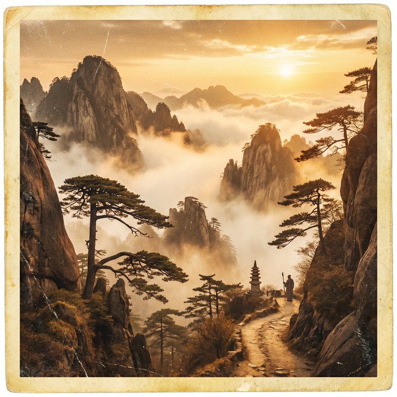 樱花视频复古摄影 - 山水晨雾怀旧滤镜